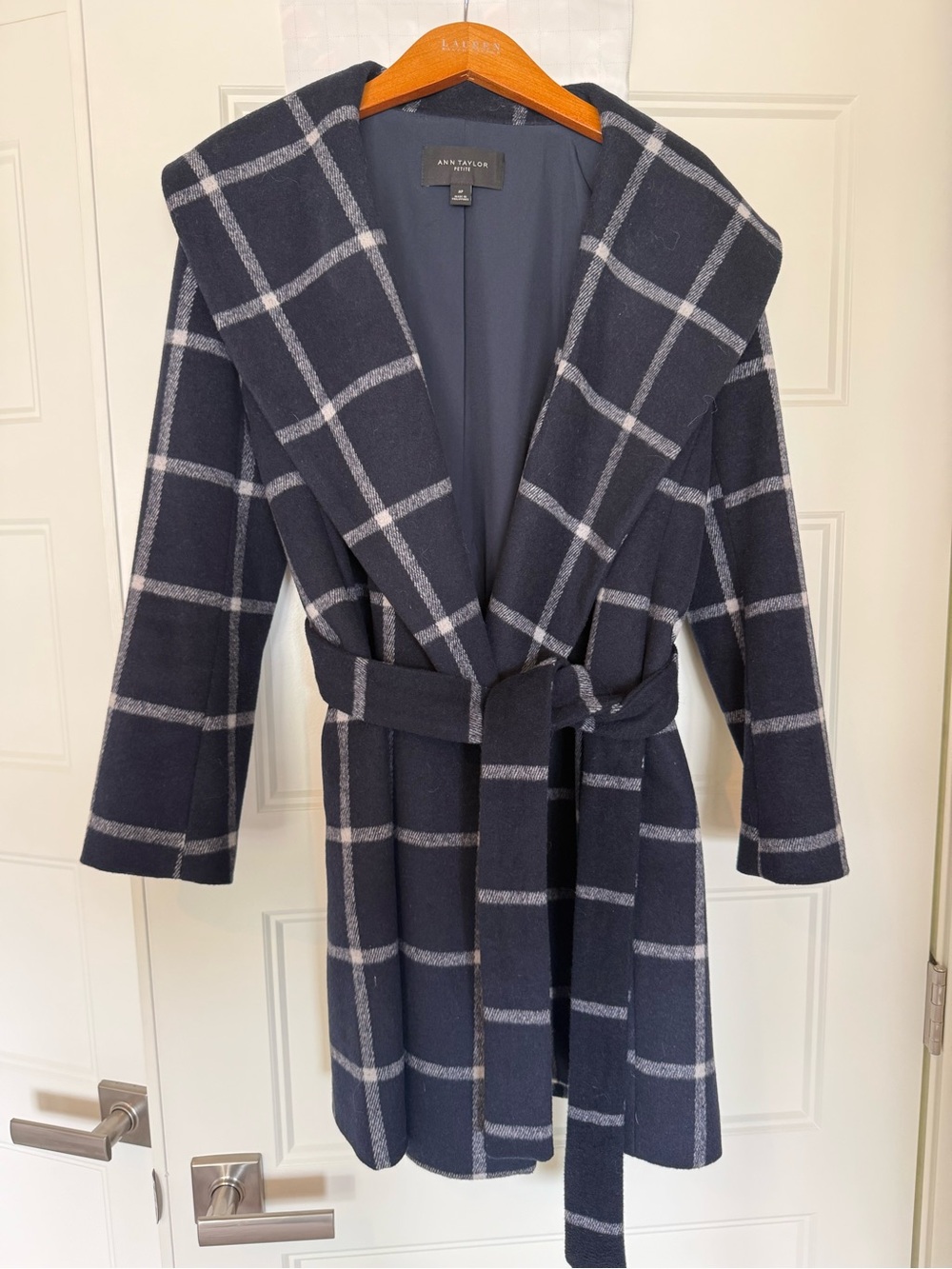 Ann Taylor Petite Navy and Black Jacket